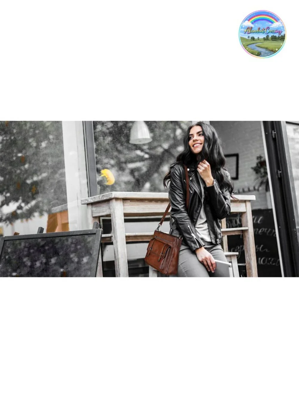 Genuine Leather Crossbody Bag for Women, Multi-Pocket Shoulder Handbag,